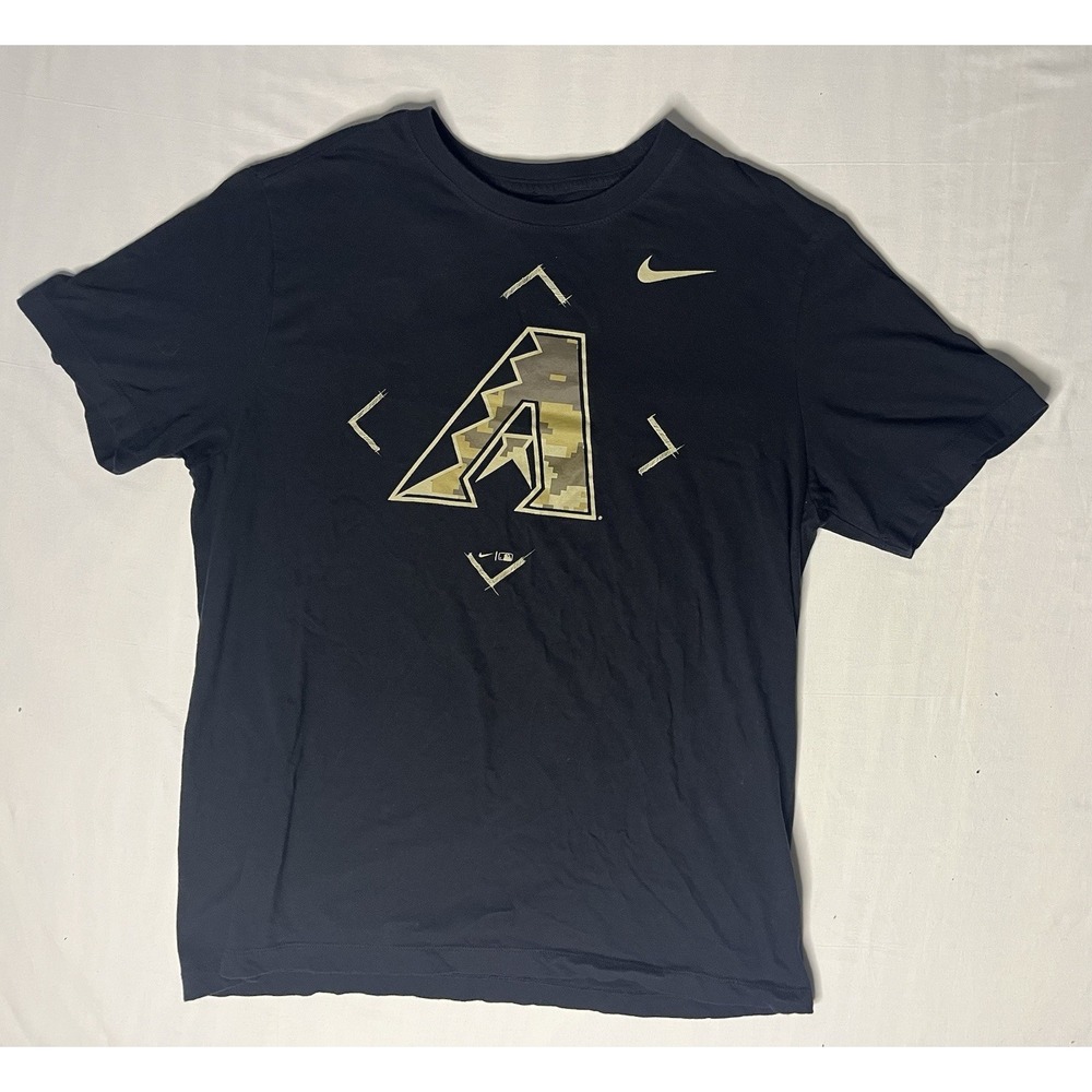 Nike Arizona Diamondbacks T Shirt Men's Size Large Black Short Sleeve MLB